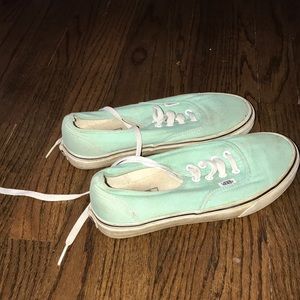 mint low top vans